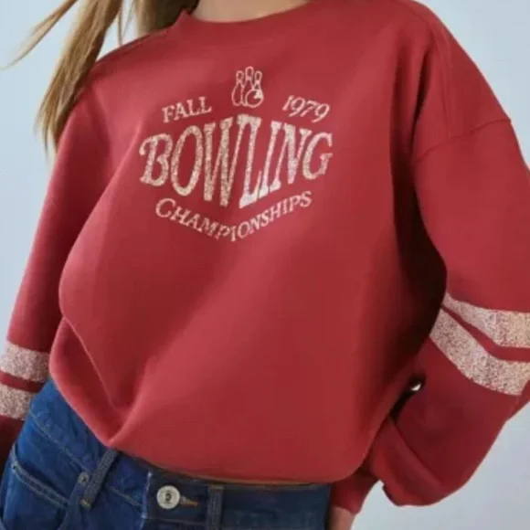 BDG Vibrant Red Sweatshirt - Picture 1 of 10